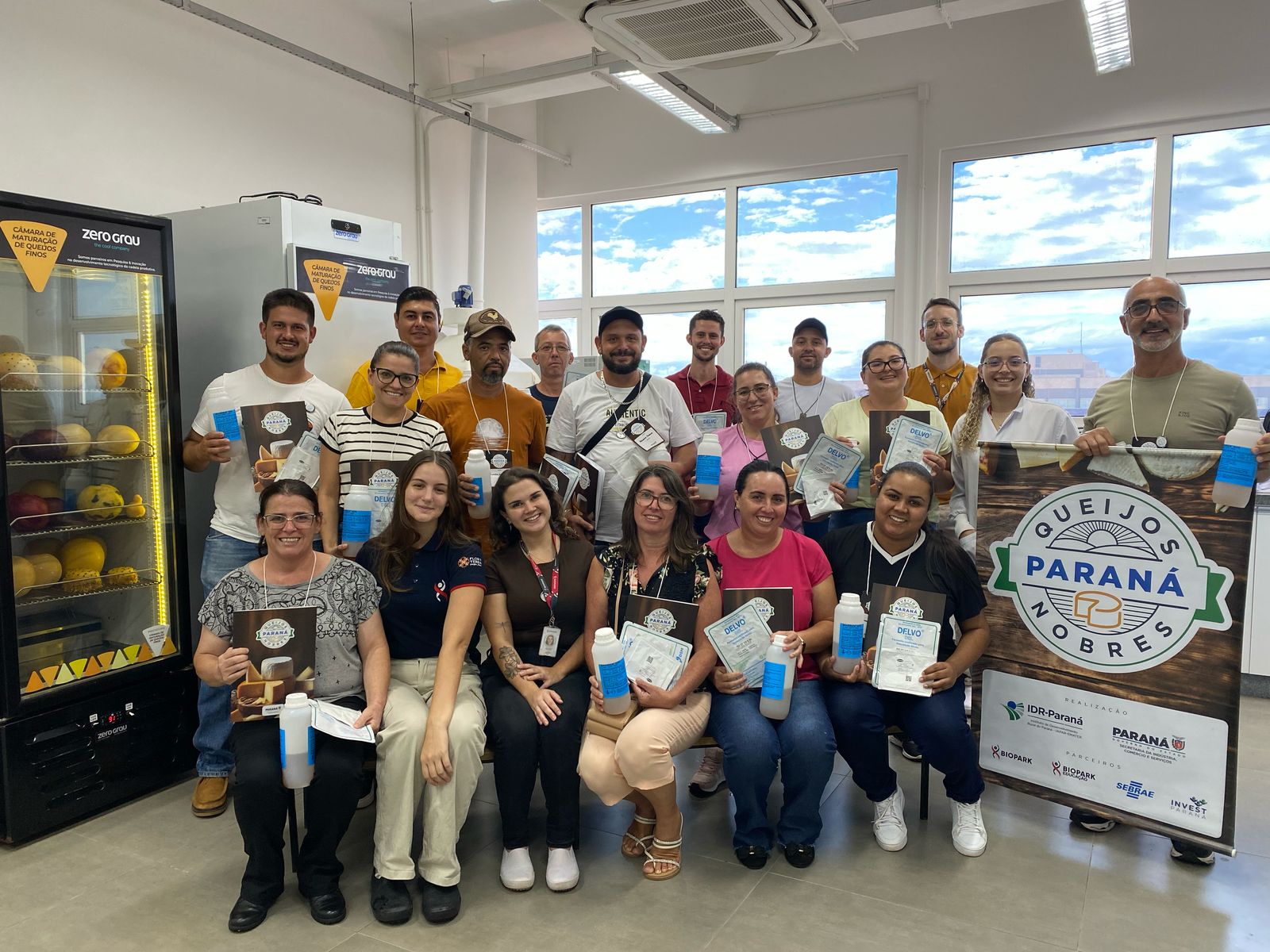 Curso de Queijos Nobres capacita produtores do CIVARC no BIOPARK em Toledo-PR.